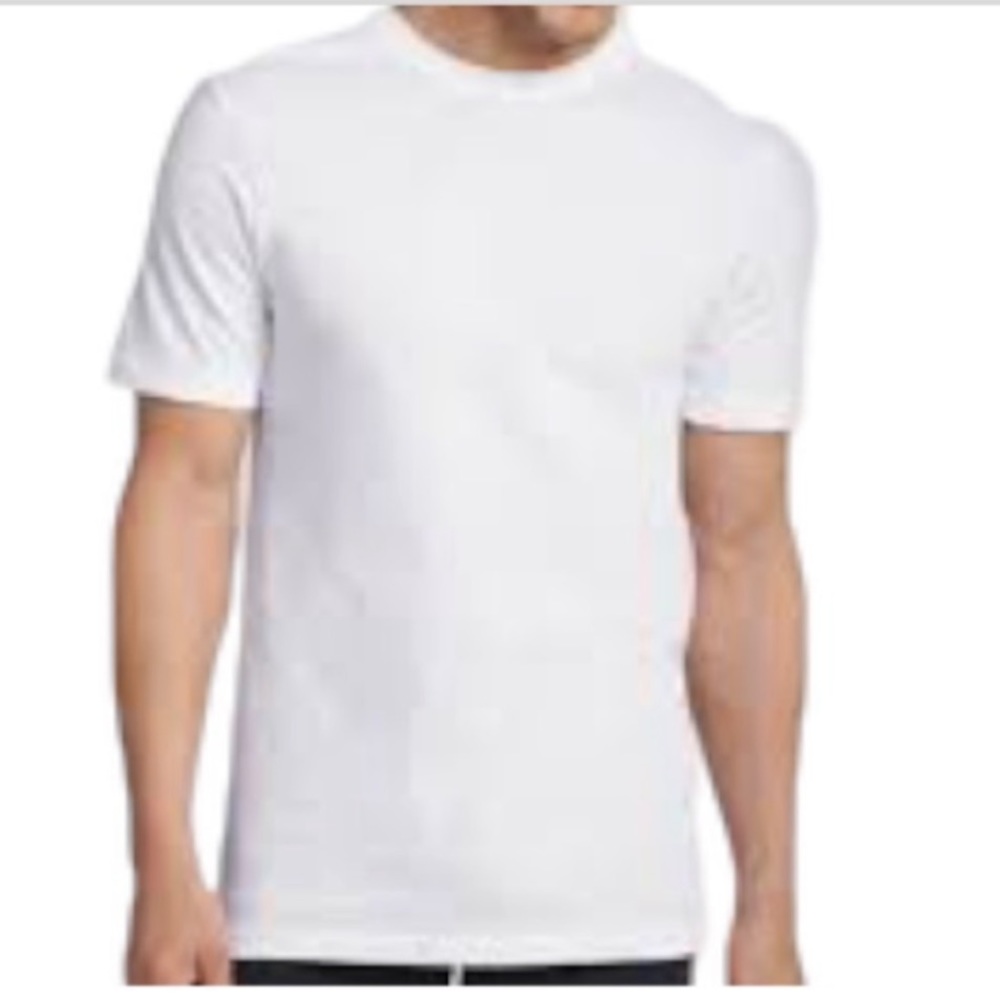 Griffin Active Wear White Cotton T-Shirt short sleeve Pull On Size S Unisex NWT